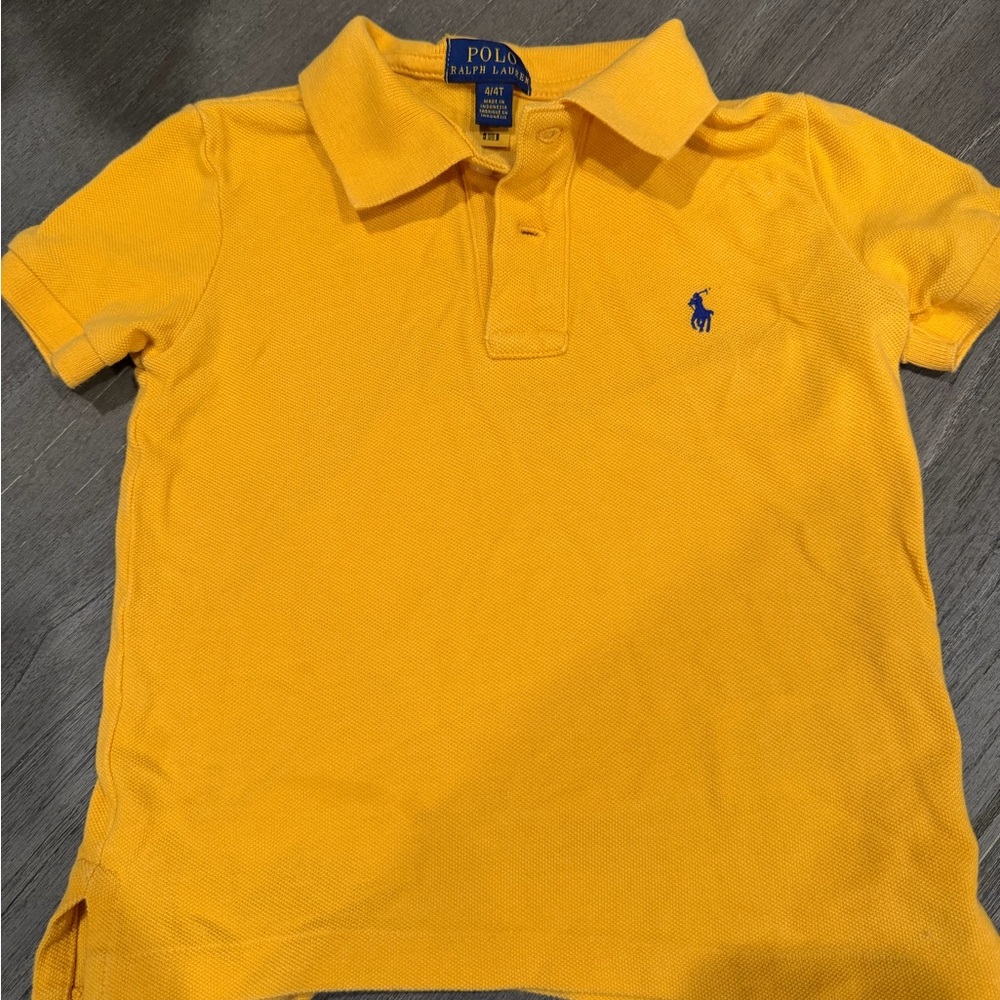 Polo by Ralph Lauren Kids Mustard Yellow Polo Shirt 4t